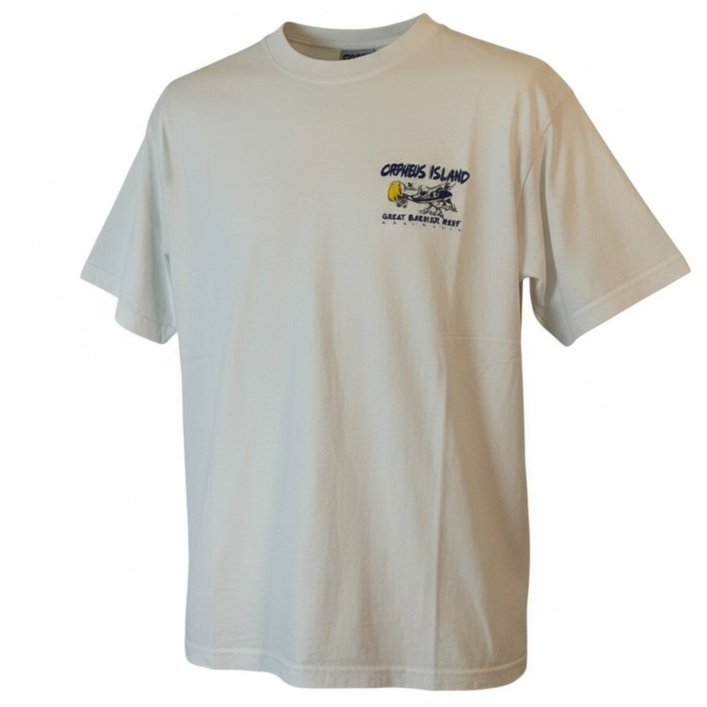 VTG Bonkers Orpheus Island Great Barrier Reef Australia Single Stitch Tee Size L